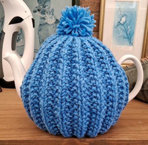 Hand knitted ribbed - knitted,